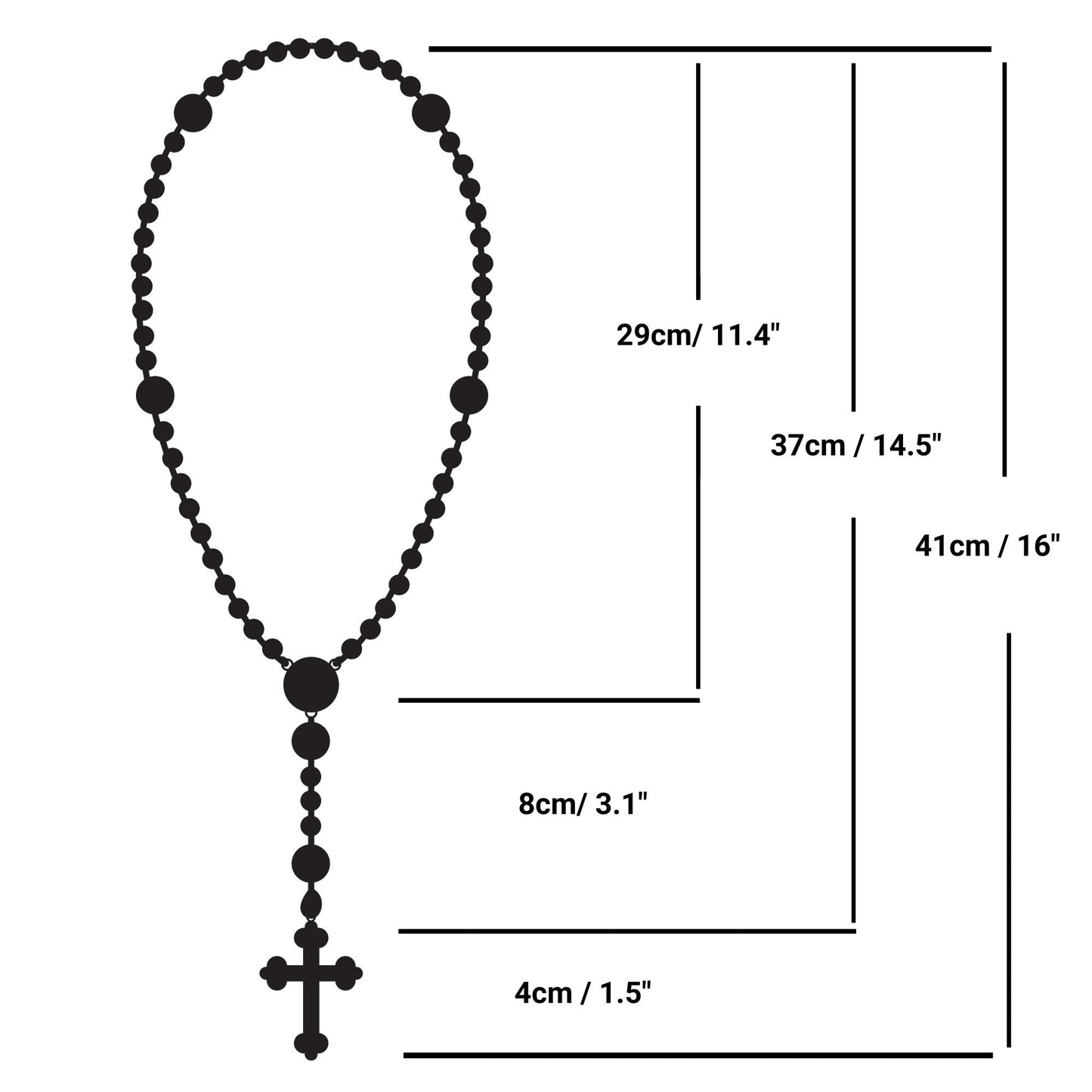 Get Two Olive Wood Tau Cross Rosary 9-10MM Wooden Beaded Necklace, Smooth Round Prayer Beads a Catholic Gift for Any Christian Occasion