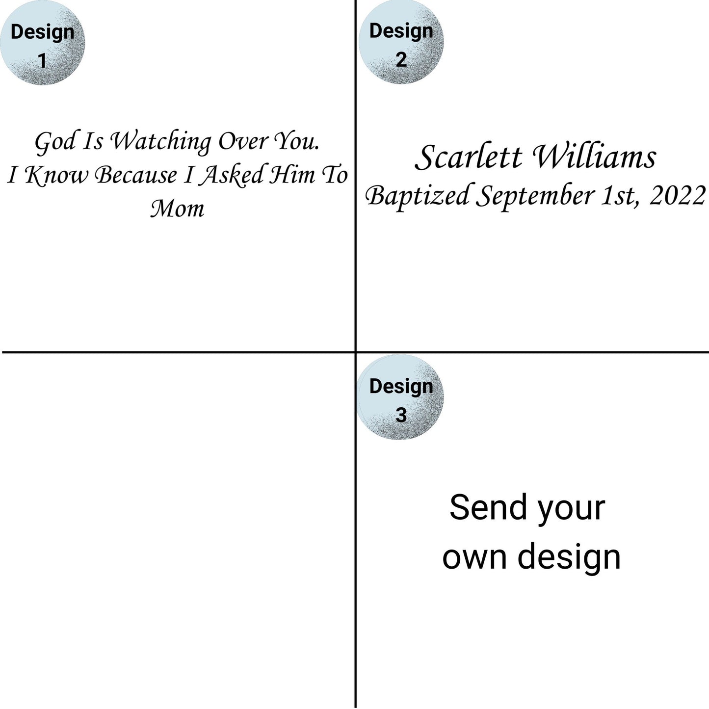 Large 4" Personalized Comfort Cross Baptism gift, First Communion gift, religious gift, Confirmation Gift, Godchild Gift, Goddaughter Gift