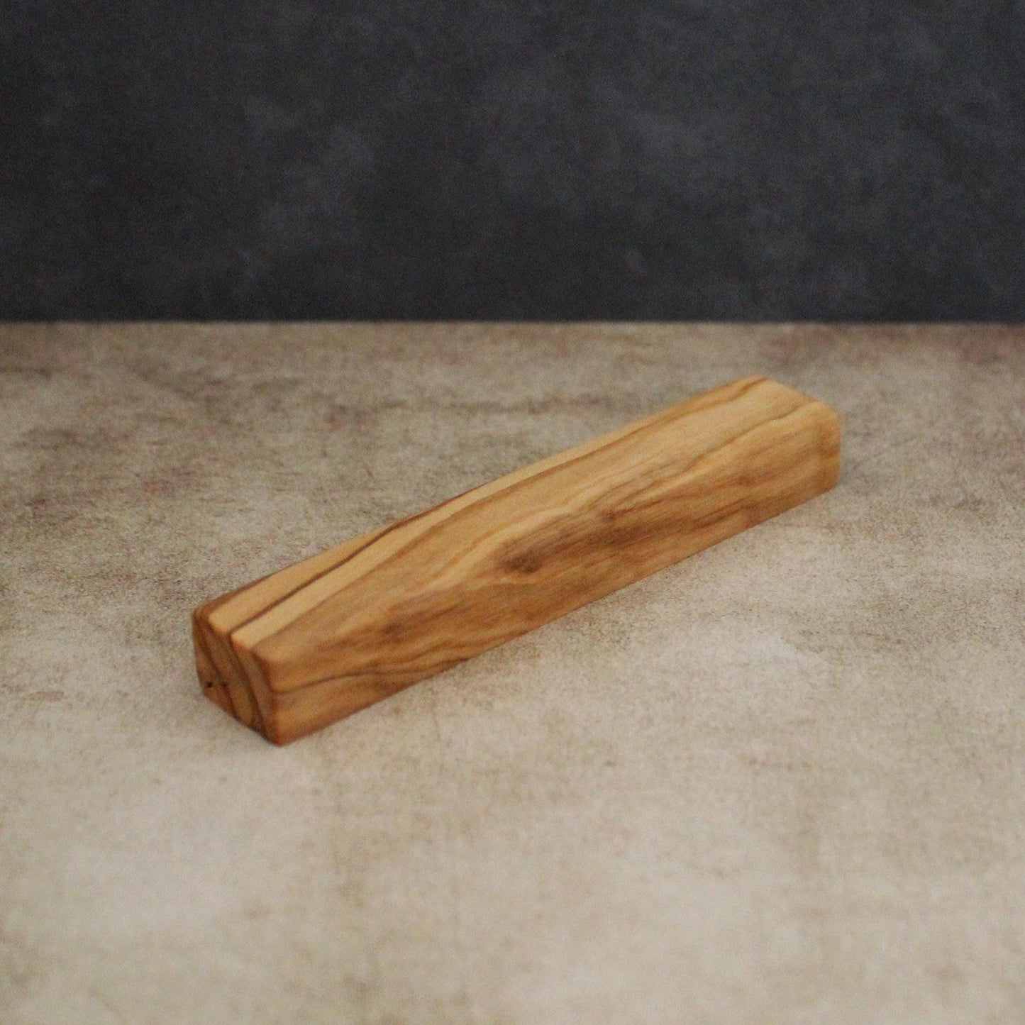 12cm / 4.7" Plain Olive Wood Mezuzah Case from Israel, Gift for Jewish Housewarming. Suitable for Scroll Size Up to 10cm / 3.93" Jewish Gift