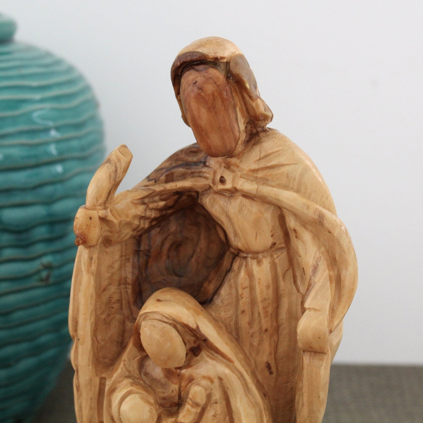 A Wooden Carving of the Holy Family: Joseph, Virgin Mary & Jesus, Perfect Religious Gift, Housewarming Gift, New Home Gift, Home Decoration