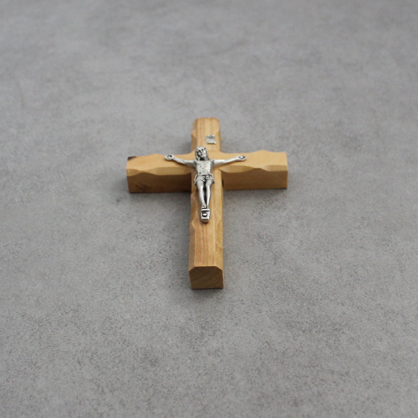 Get Two Size 4.5" Olive Wood Crucifix, Perfect Religious Gift, Housewarming Gift, New Home Gift, And Home Decor