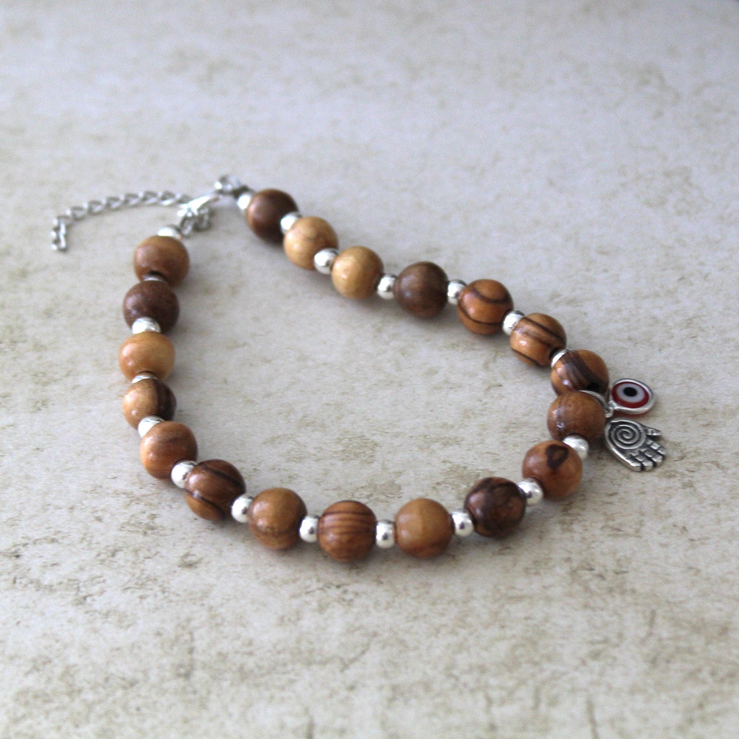 Israeli Bracelet: Dainty Red Evil Eye & Hamsa Bracelet for Yoga and Protection, Gifted Jewelry, Ward off Negativity with Unique Beads Anklet