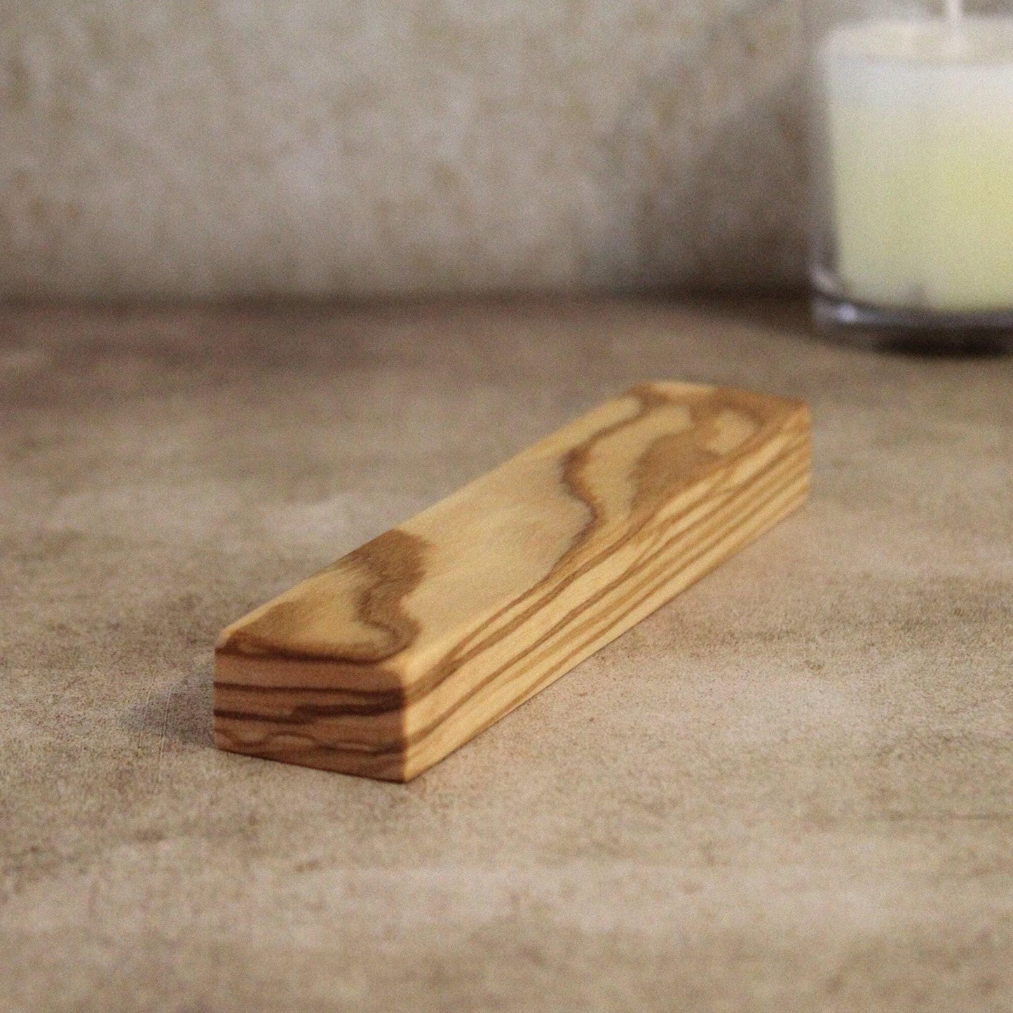 5.5" / 14cm Olive Wood Mezuzah With Scroll - Handcrafted Jewish Door Blessing - Perfect Housewarming Gift - Traditional Home Protection