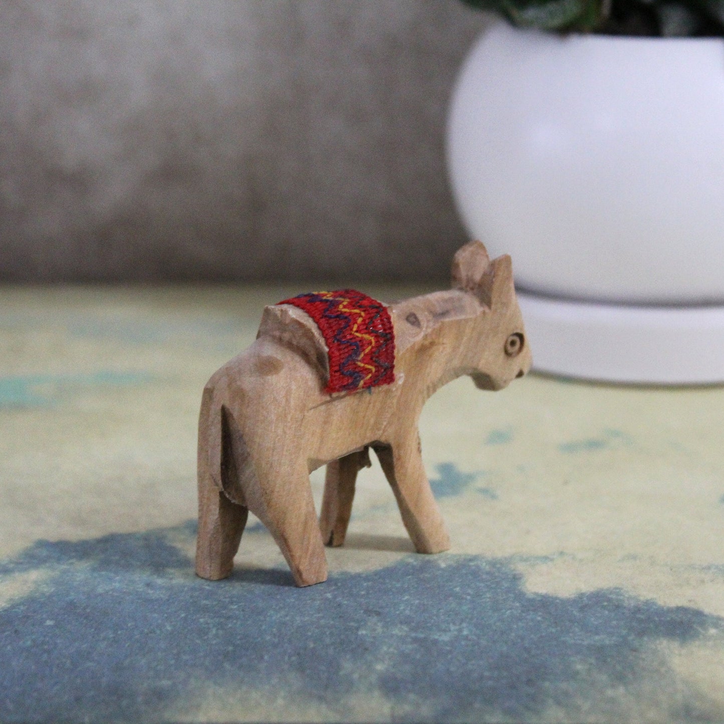 Hand-Carved Olive Wood Nativity Set: Holy Land Gift with Israel Donkey Statue - Christmas Gift Made in Israel