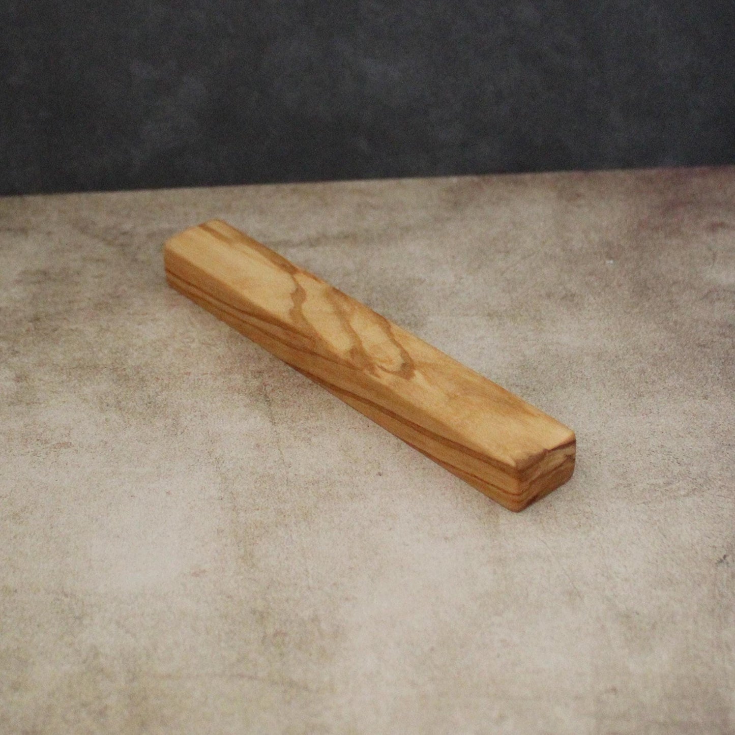 14cm / 5.5" Plain Olive Wood Mezuzah Case from Israel, Gift for Jewish Housewarming. Suitable for Scroll Size Up to 12cm / 4.72" Jewish Gift