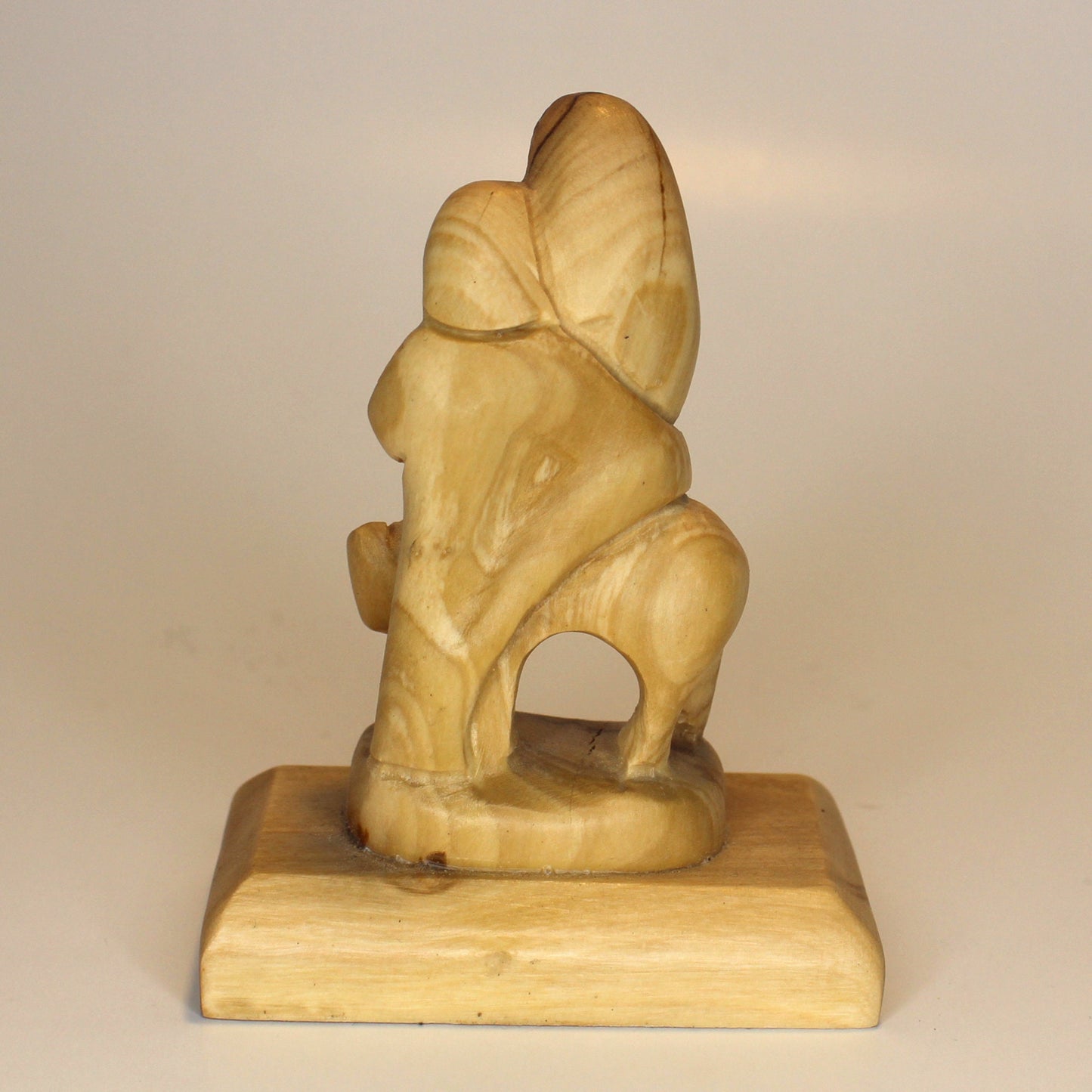 Olive Wood Holy Family Sculpture - Religious Home Décor Statue & Gift