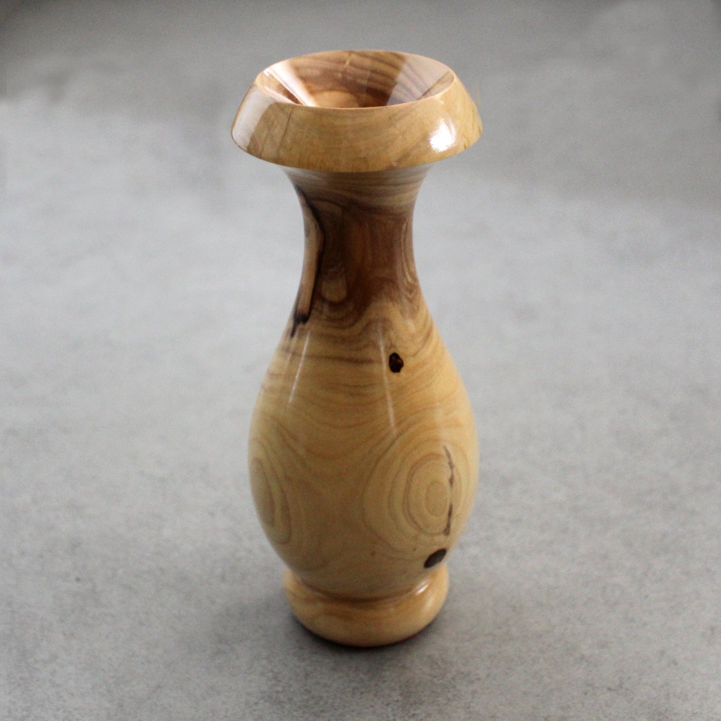 Hand Carved Olive Wood Decorative Vases, Wood Vase for Dried Flowers, Unique Shape Rustic Style Vases, Art deco Vases for Home and Office