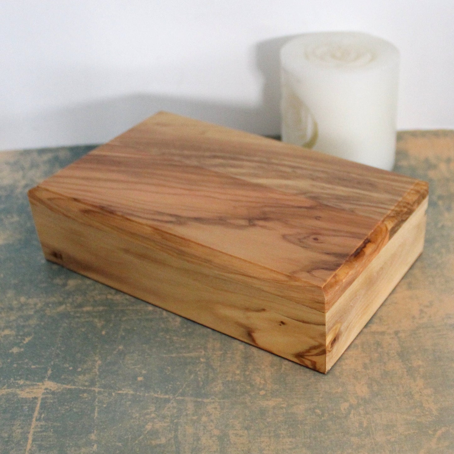 Large Olive Wood Jewelry Box, Handmade Jewelry Box, Wooden Gift Box Hand carved in The Holy Land Jerusalem, Wedding Gift, Housewarming Gift