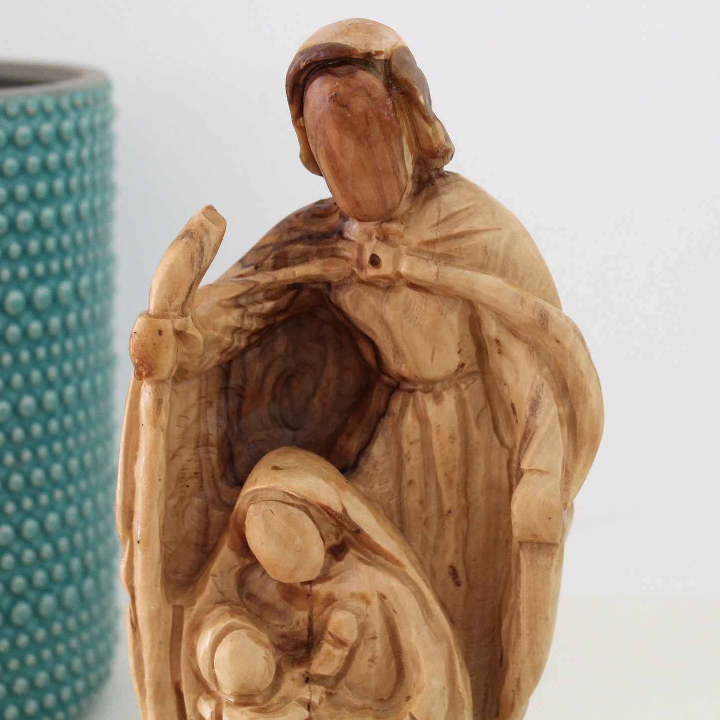 A Wooden Carving of the Holy Family: Joseph, Virgin Mary & Jesus, Perfect Religious Gift, Housewarming Gift, New Home Gift, Home Decoration
