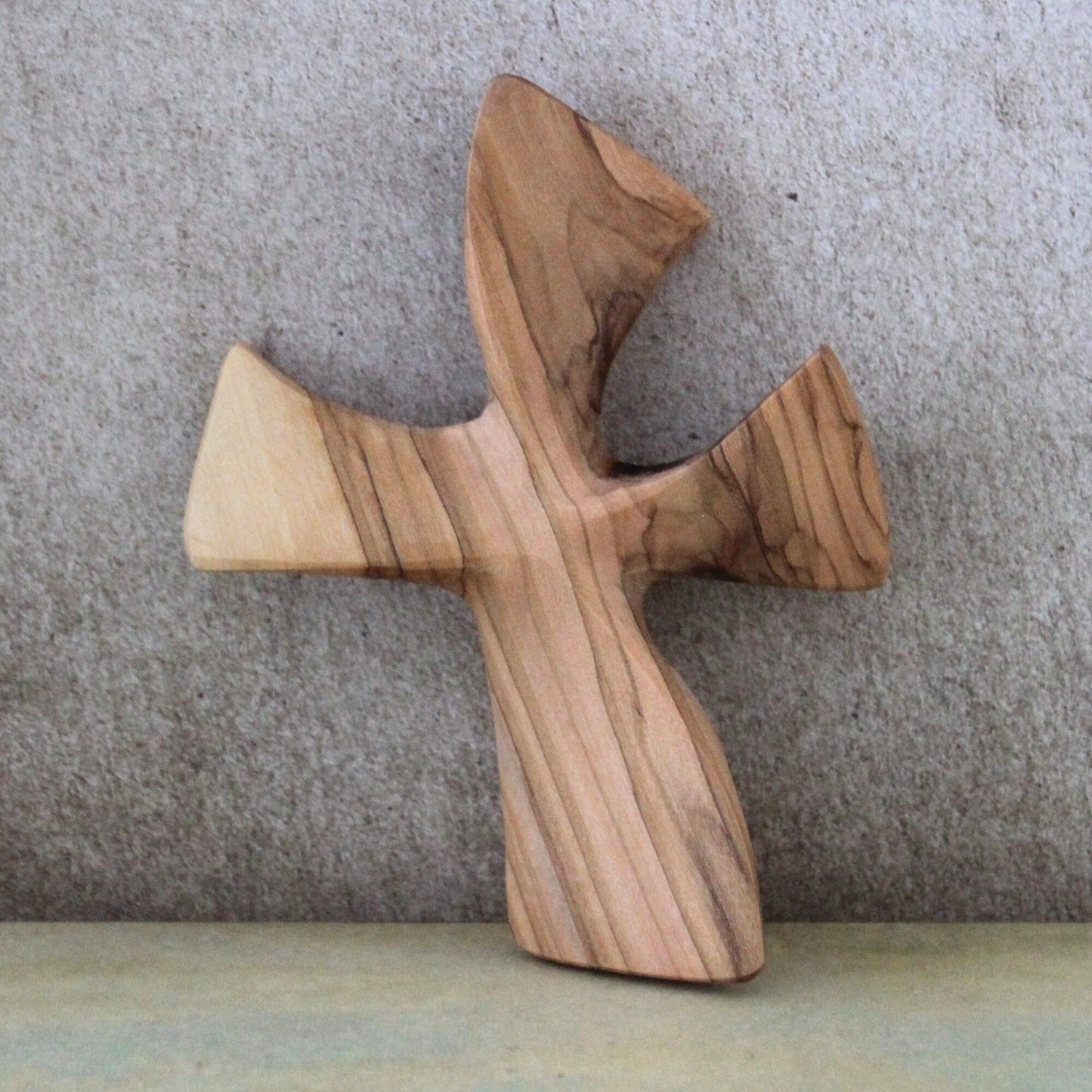 Get Two 4" Olive Wood Hand Held Palm Praying Cross. Holding Healing Cross. Prayer Cross From the Holy Land. Christian Gifts, Confirmation