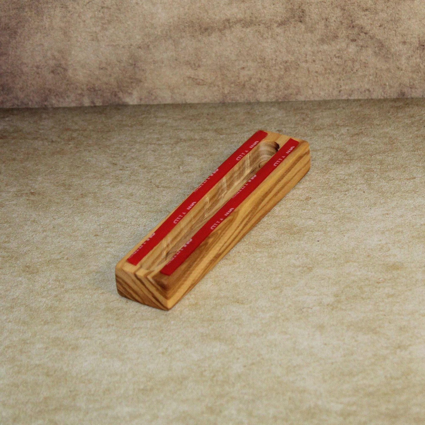 10cm, Small Olive Wood Mezuzah Case from Israel, Gift for Jewish Housewarming.