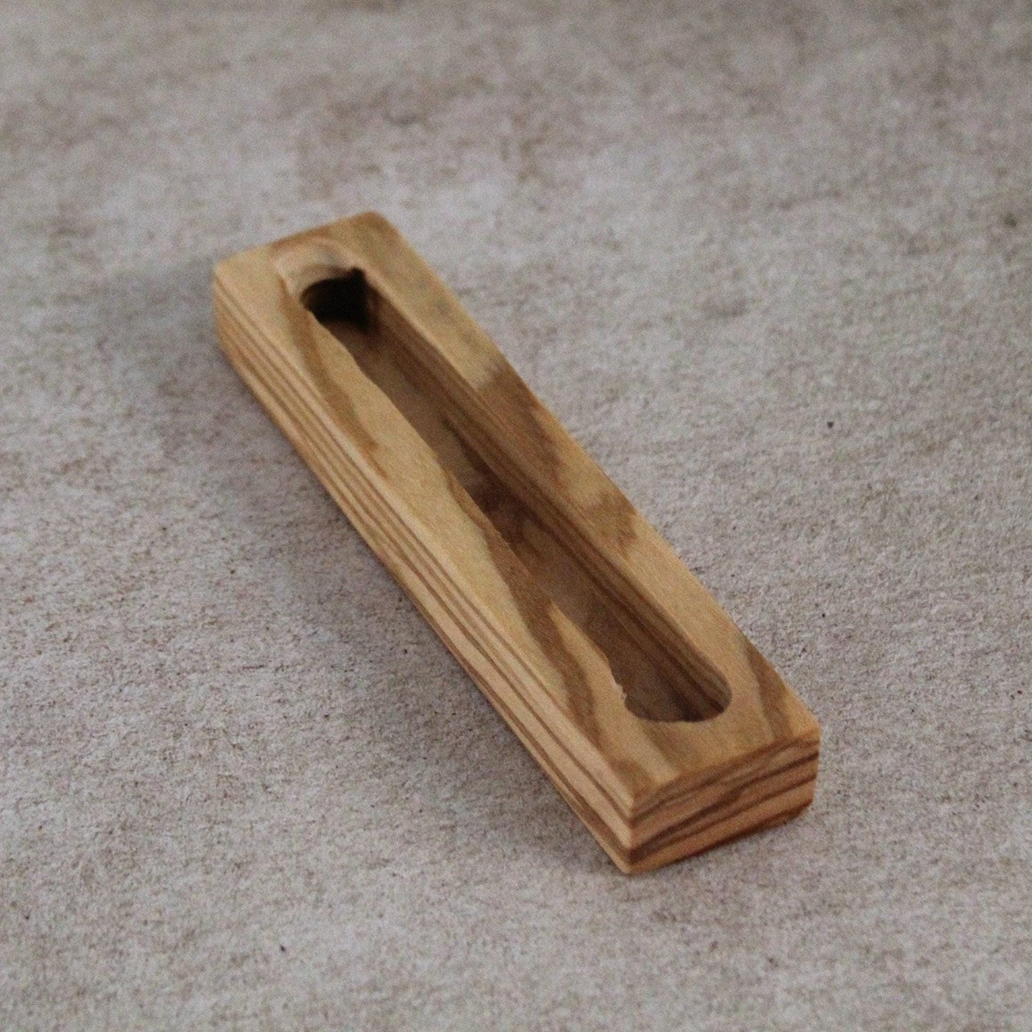 5.5" / 14cm Olive Wood Mezuzah With Scroll - Handcrafted Jewish Door Blessing - Perfect Housewarming Gift - Traditional Home Protection