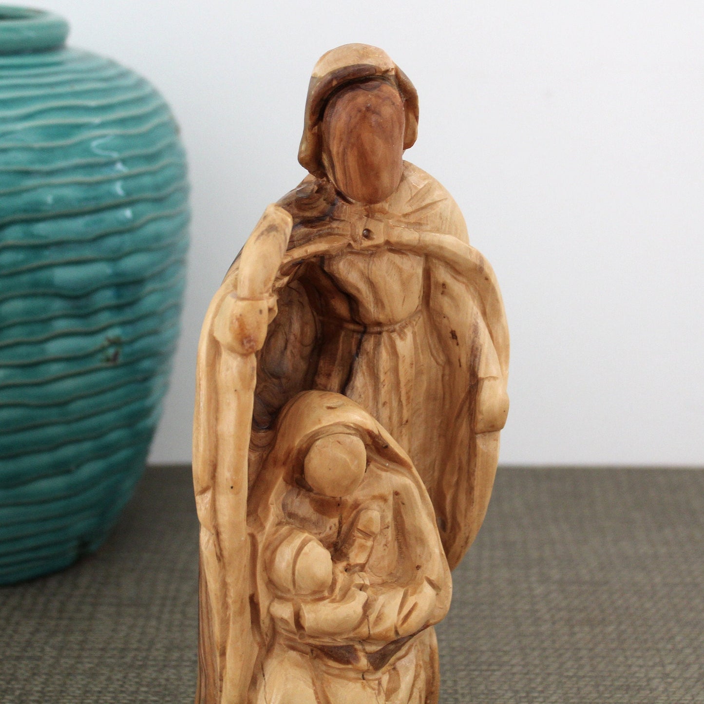 A Wooden Carving of the Holy Family: Joseph, Virgin Mary & Jesus, Perfect Religious Gift, Housewarming Gift, New Home Gift, Home Decoration