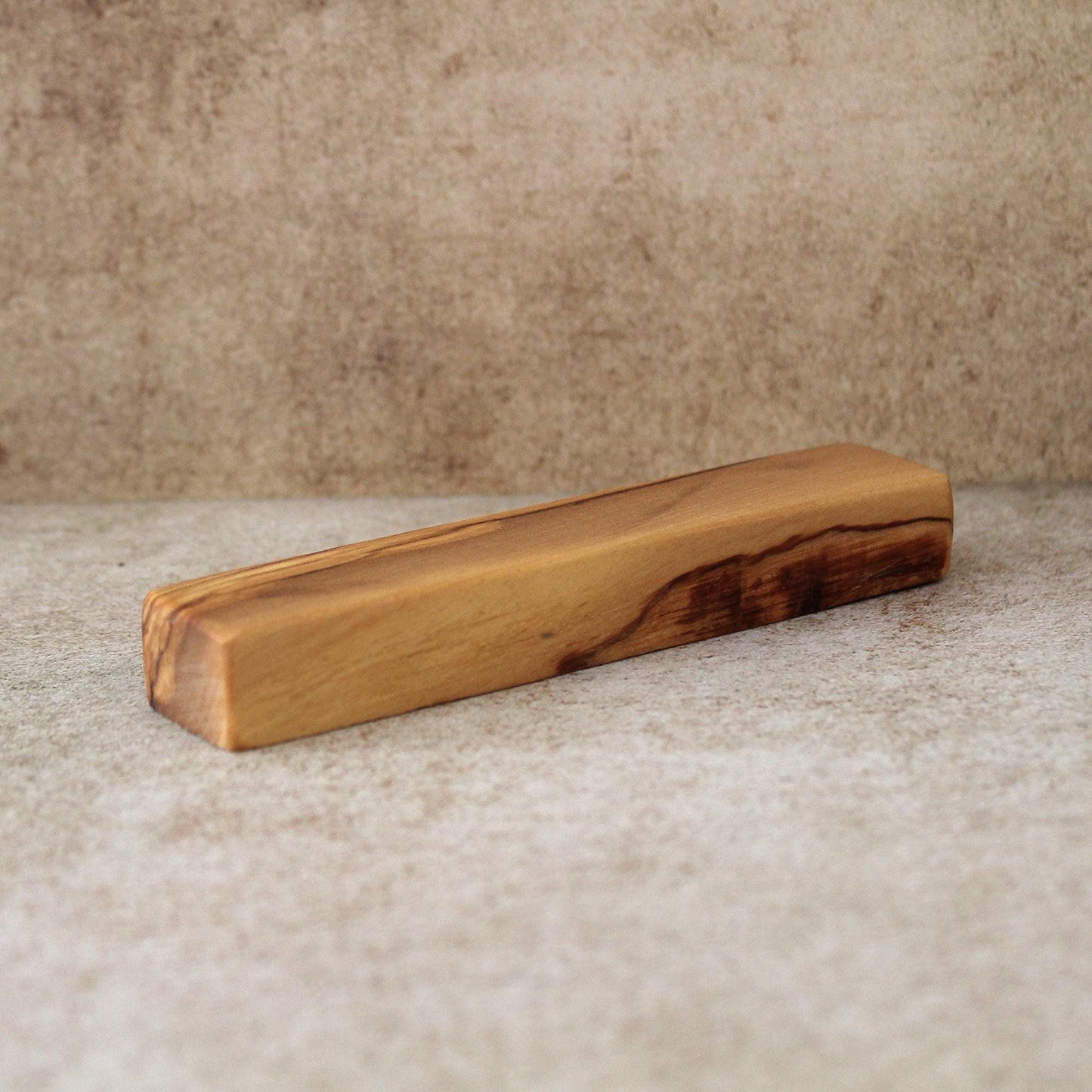 10cm, Small Olive Wood Mezuzah Case from Israel, Gift for Jewish Housewarming.