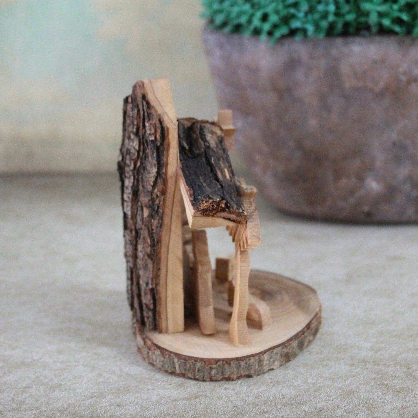 Handmade Olive wood Nativity Set Made in The Holy land, Home Decor Nativity Christmas Scene Gift
