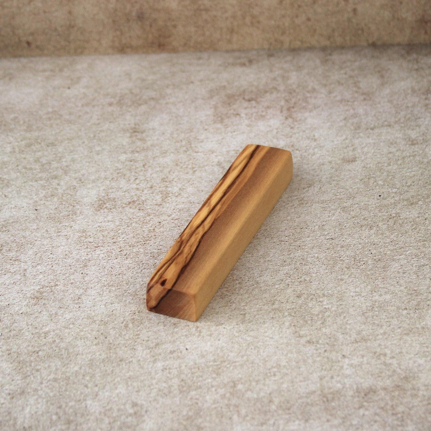 10cm, Small Olive Wood Mezuzah Case from Israel, Gift for Jewish Housewarming.