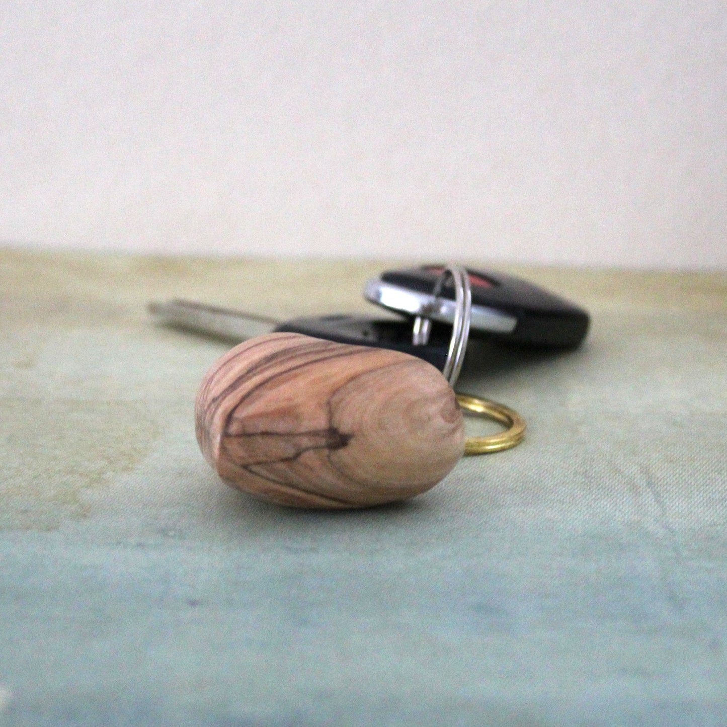 Two Handmade Olive Wood Heart Keychain, Hand made Gift Heart key chain, Love Keychain, Keychain For your Loved ones, Valentine's Gift.