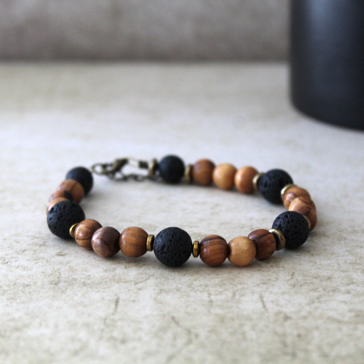 Divine Fusion: Handcrafted Hebrew Jewelry from Israel - Bar Mitzvah Blessings and Energy Charms with Olive Wood and Lava Stone