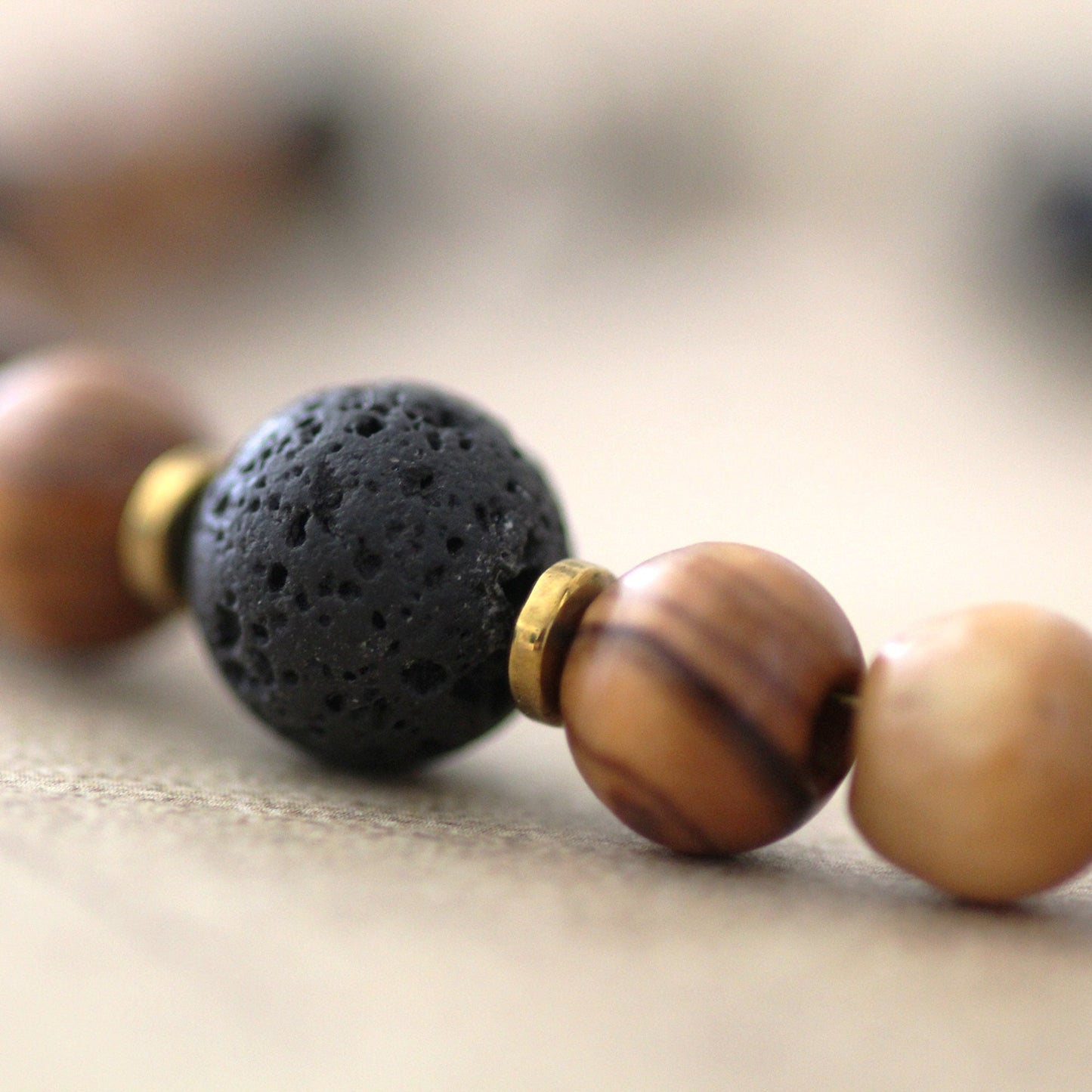 Divine Fusion: Handcrafted Hebrew Jewelry from Israel - Bar Mitzvah Blessings and Energy Charms with Olive Wood and Lava Stone