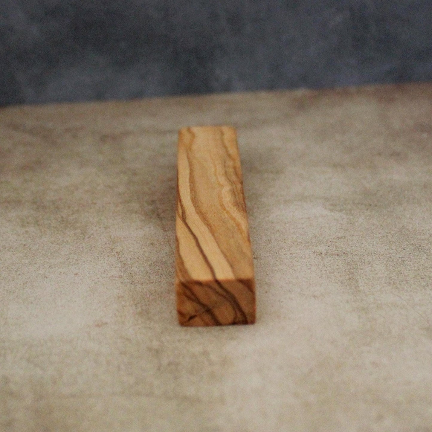 12cm / 4.7" Plain Olive Wood Mezuzah Case from Israel, Gift for Jewish Housewarming. Suitable for Scroll Size Up to 10cm / 3.93" Jewish Gift