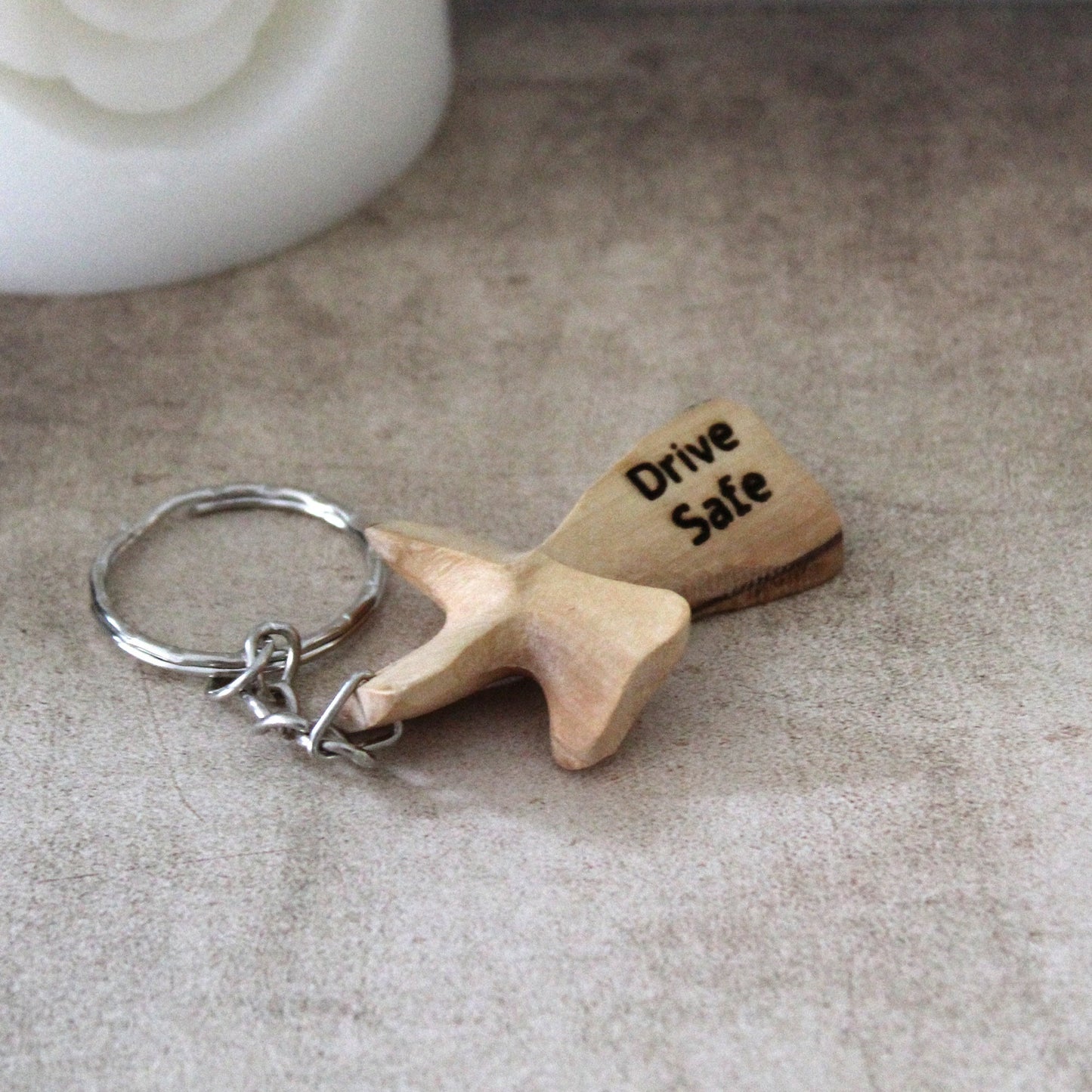 Personalized Cross Keychain, Drive Safe Keyring, be safe Keychain, drive safe, new driver, be safe,18th gift, 17th birthday, New Car