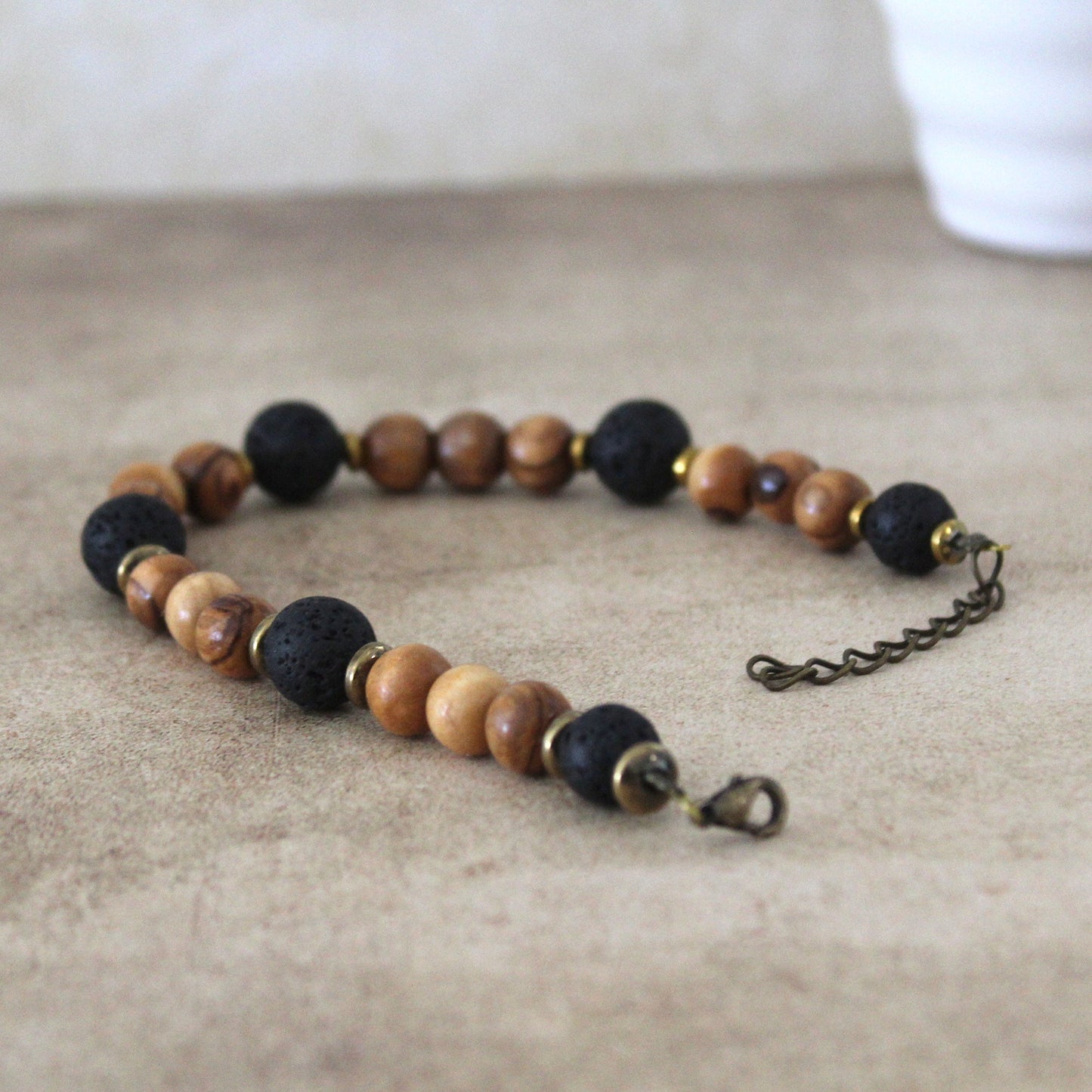 Divine Fusion: Handcrafted Hebrew Jewelry from Israel - Bar Mitzvah Blessings and Energy Charms with Olive Wood and Lava Stone