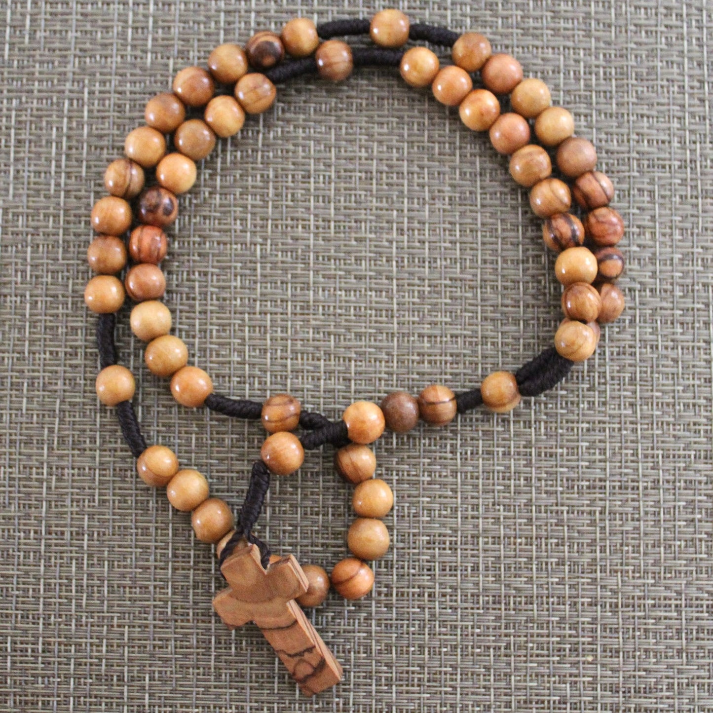 Two Olive Wood Rosary Made in Holy Land