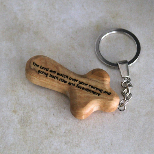 Personalized Comfort Cross Keychain, Drive Safe Keyring, be safe Keychain, drive safe, new driver, be safe,18th gift, 17th birthday, New Car