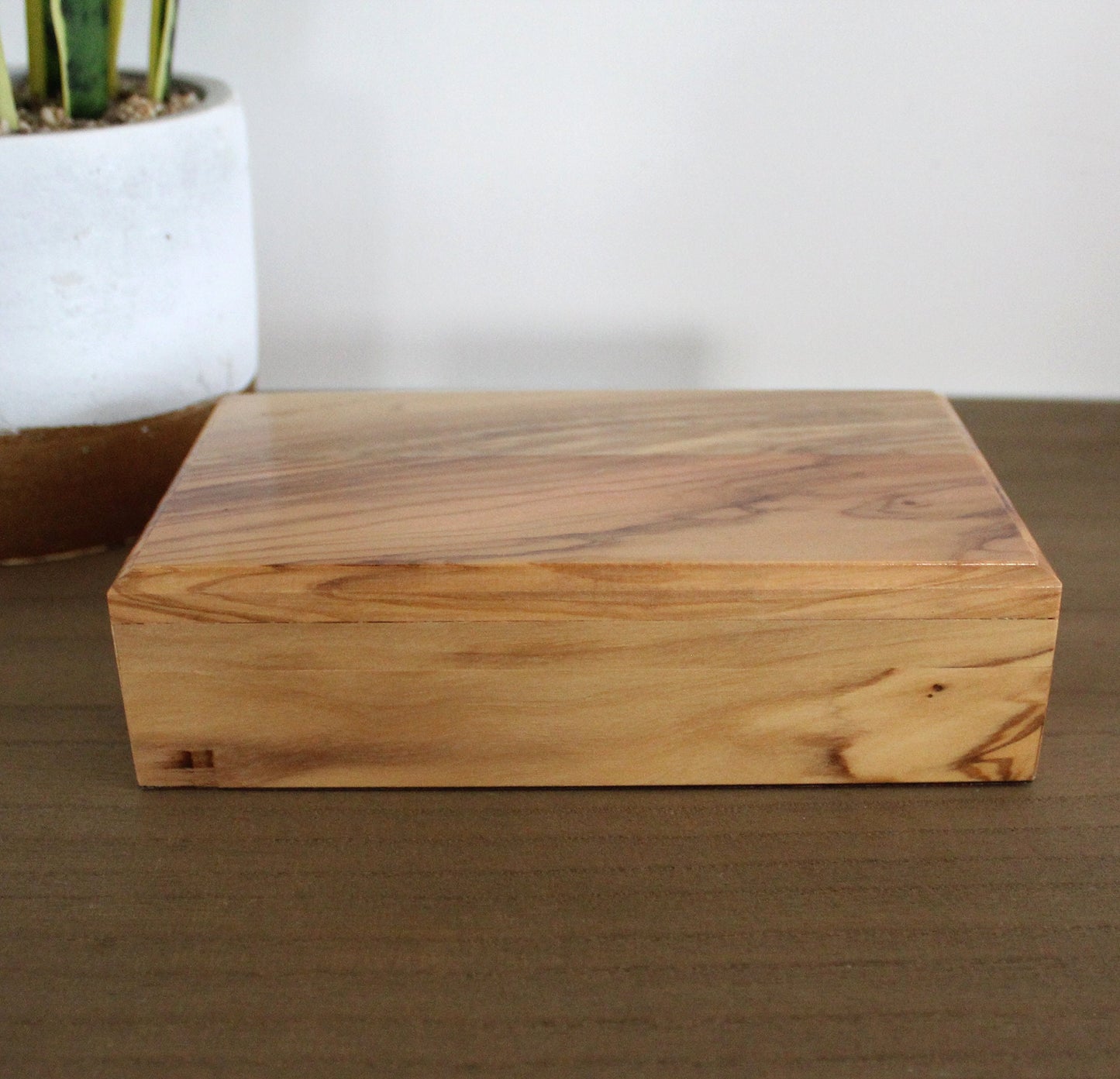 Large Olive Wood Jewelry Box, Handmade Jewelry Box, Wooden Gift Box Hand carved in The Holy Land Jerusalem, Wedding Gift, Housewarming Gift