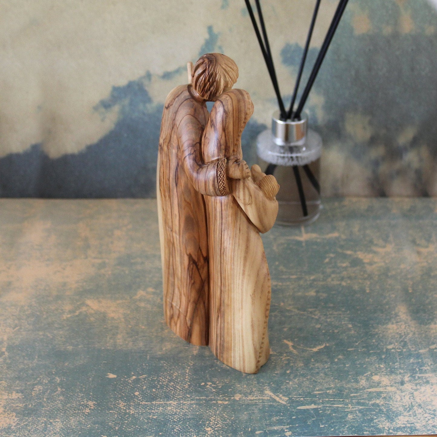 Olive Wood Sculpture of the Holy Family, Josef, Virgin Mary & Jesus, Perfect Religious Gift, Housewarming Gift, New Home Gift And Home Decor