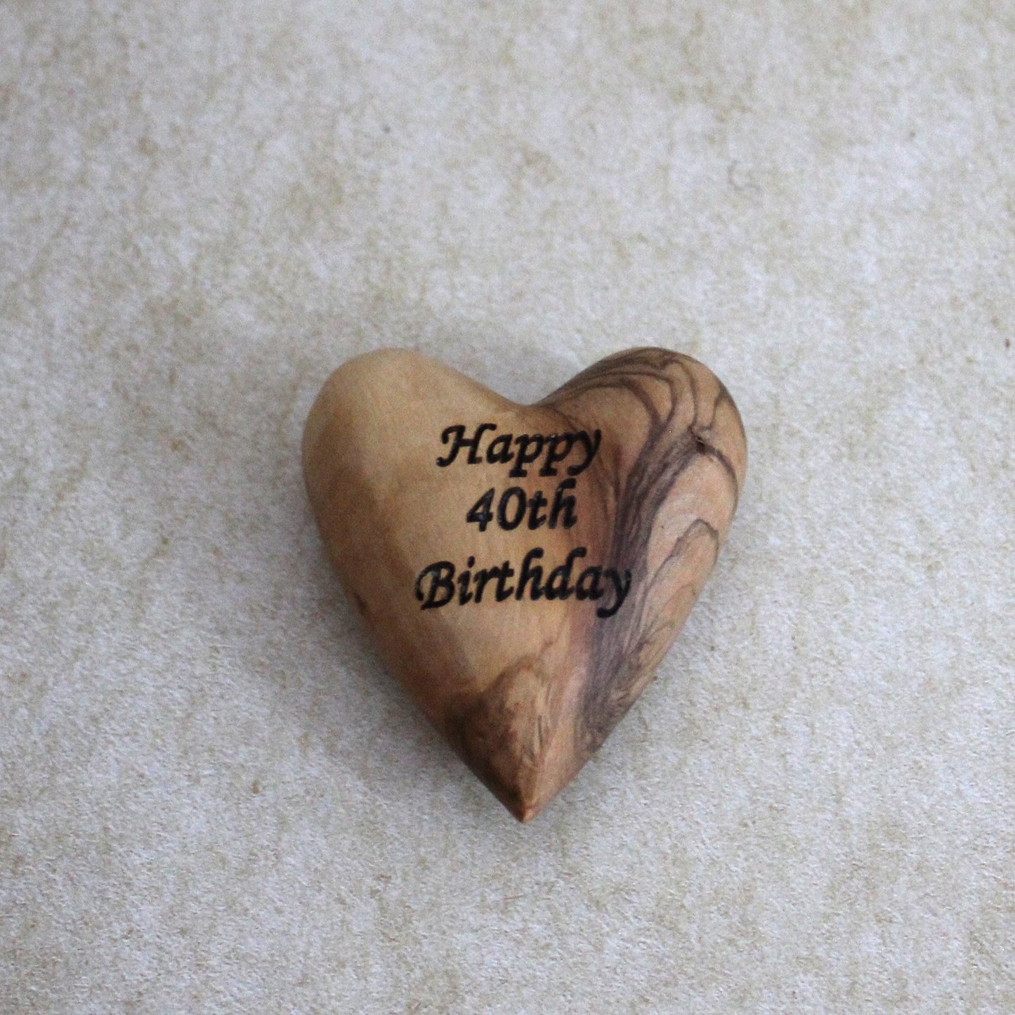 Personalized 3D Wooden Love Heart Table Decorations, Olive Wood heart shape gift, engagement, Wedding, valentines gift, wife Love