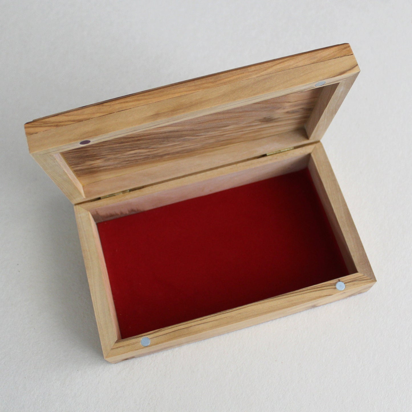 Large Olive Wood Jewelry Box, Handmade Jewelry Box, Wooden Gift Box Hand carved in The Holy Land Jerusalem, Wedding Gift, Housewarming Gift