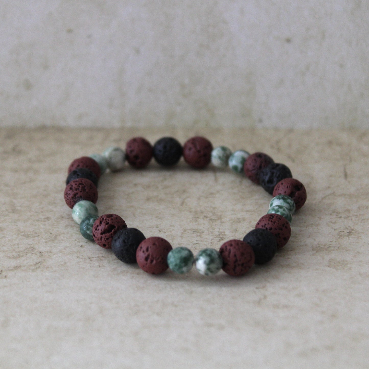 Obsidian Healing Bracelet - Triple Protection Crystal Bead Bracelet, Handcrafted Hebrew Jewelry from Israel