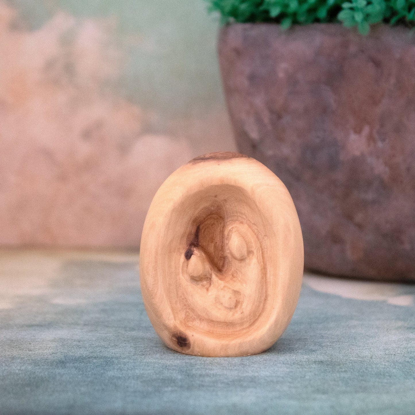 Olive Wood Small Holy Family Figurine,  Holy Family Statue Made in the Holy Land Jerusalem, Wooden Religious Sculpture