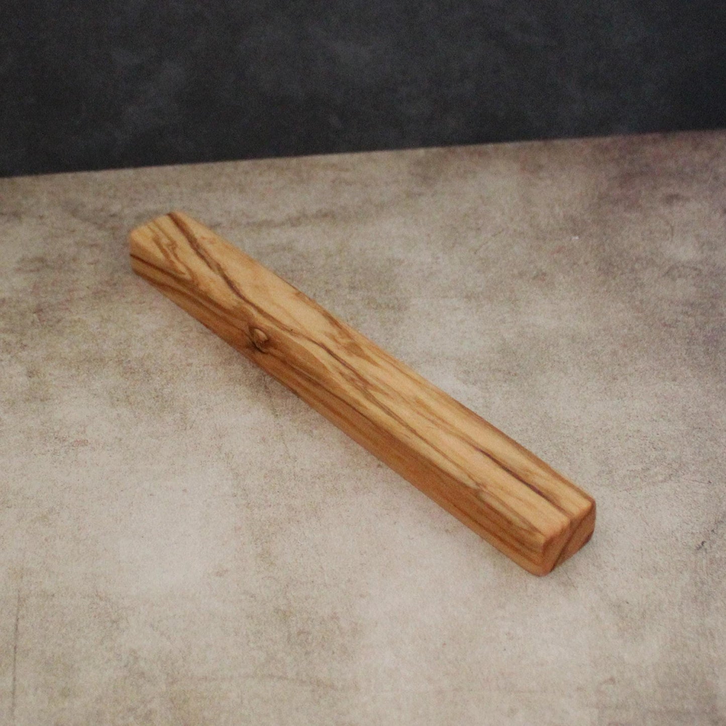 17cm / 6.69" Plain Olive Wood Mezuzah Case from Israel, Gift for Jewish Housewarming. Suitable for Scroll Size Up to 15cm / 5.9" Jewish Gift