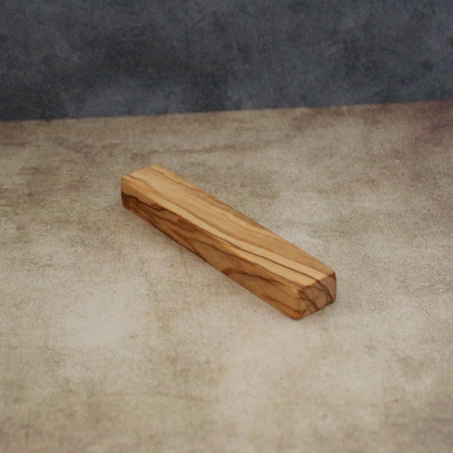 12cm / 4.7" Plain Olive Wood Mezuzah Case from Israel, Gift for Jewish Housewarming. Suitable for Scroll Size Up to 10cm / 3.93" Jewish Gift