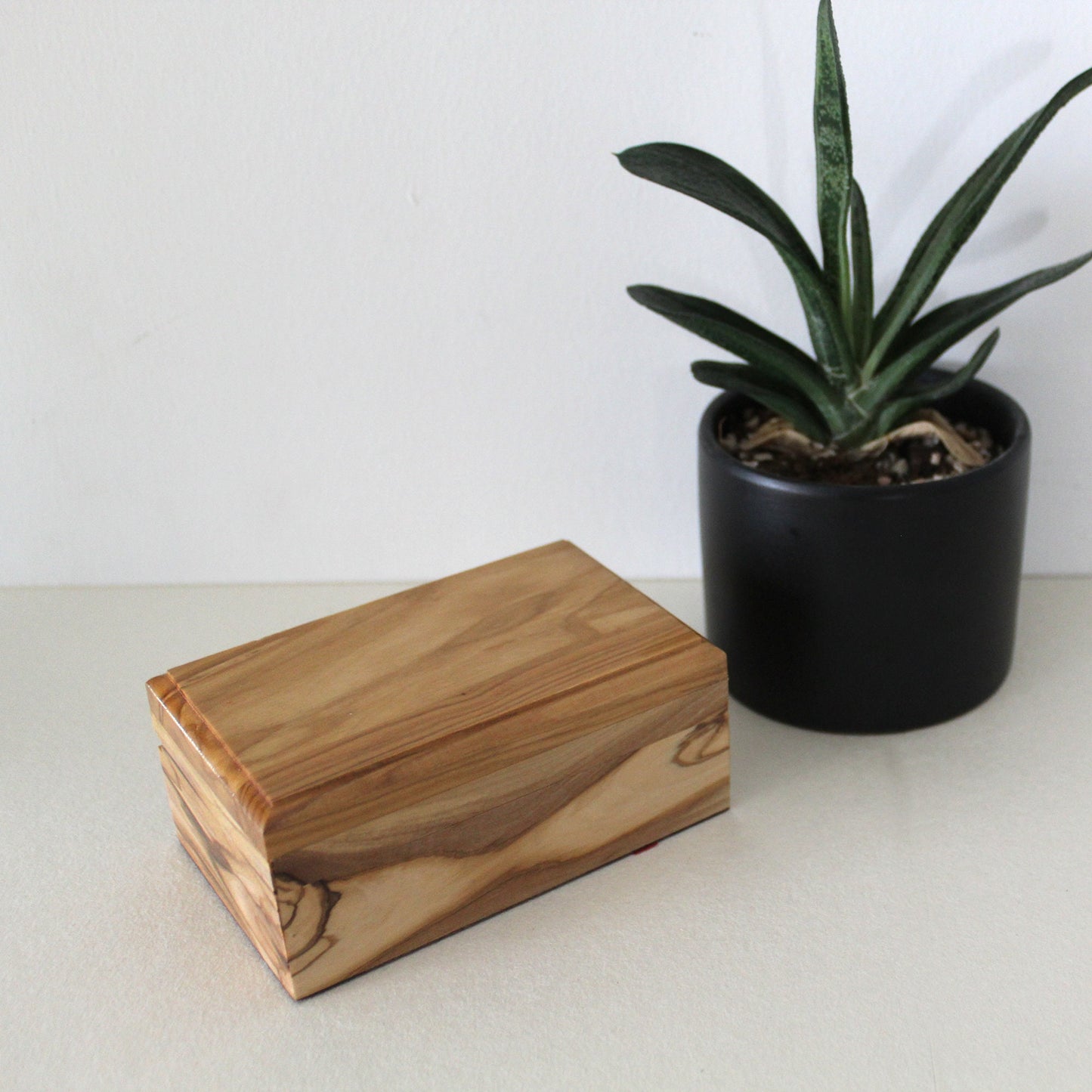 Small Olive Wood Jewelry Box, Handmade Jewelry Box, Wooden Gift Box Hand carved in The Holy Land Jerusalem, Wedding Gift, Housewarming Gift