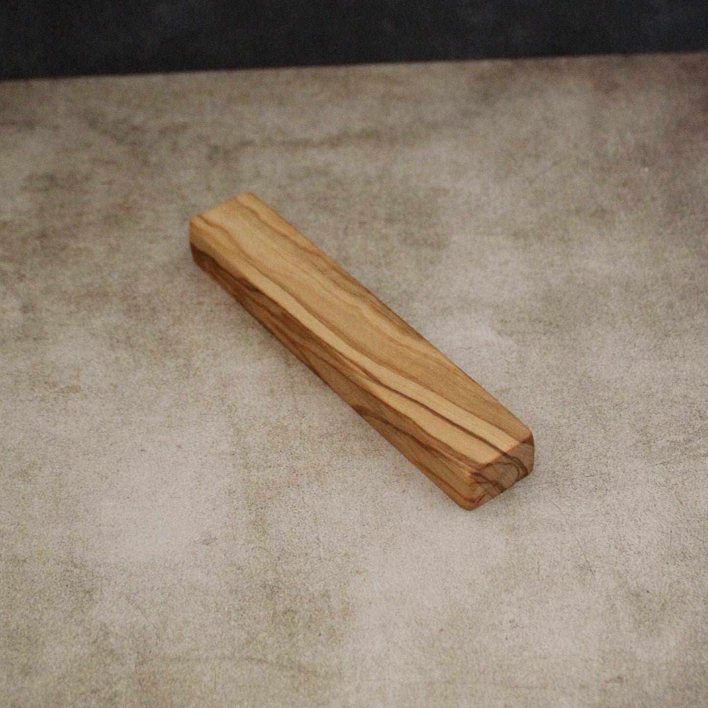 12cm / 4.7" Plain Olive Wood Mezuzah Case from Israel, Gift for Jewish Housewarming. Suitable for Scroll Size Up to 10cm / 3.93" Jewish Gift