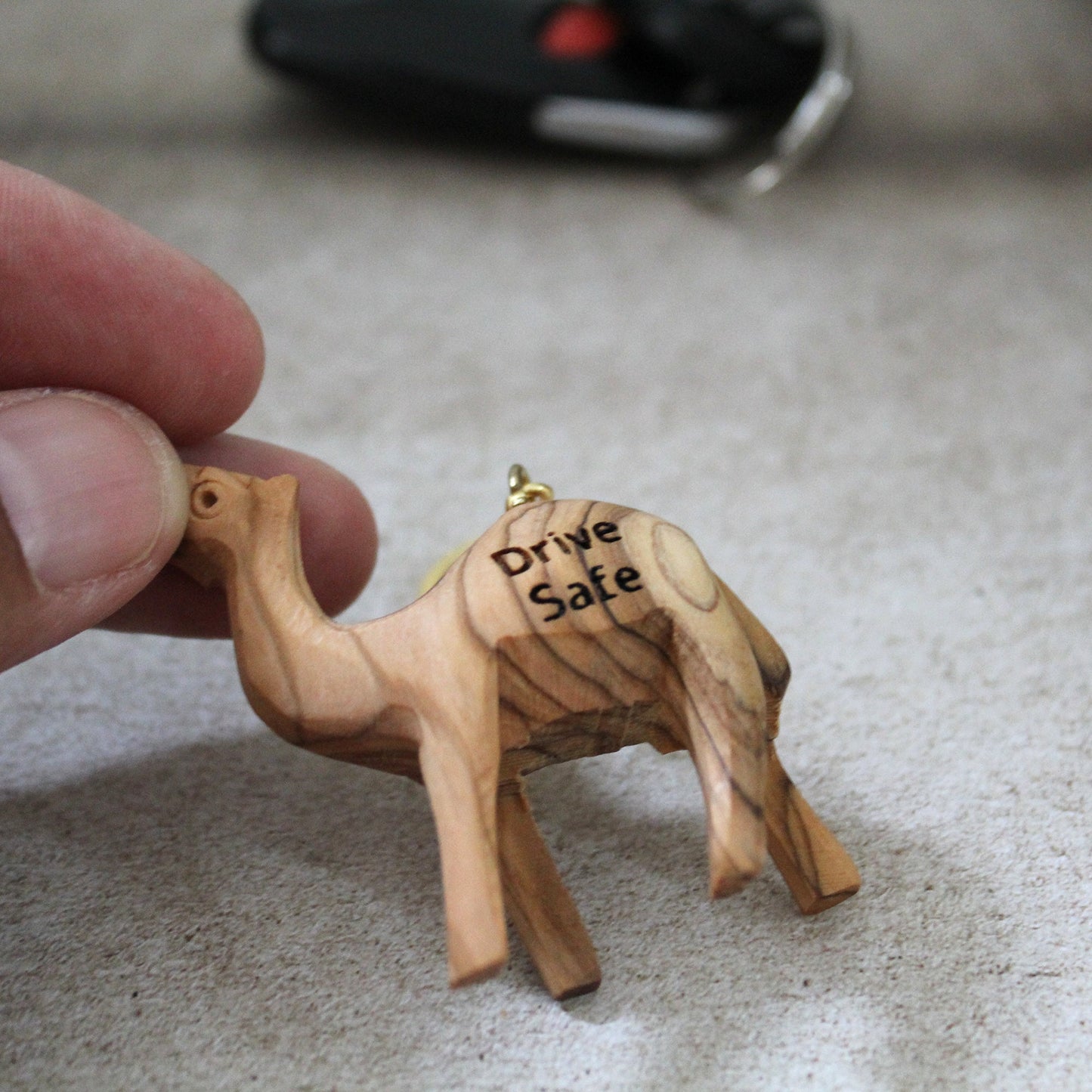 Personalized Camel Drive Safe Keyring, be safe Keychain, drive safe, new driver, be safe, car accessories, 18th gift, 17th birthday, New Car