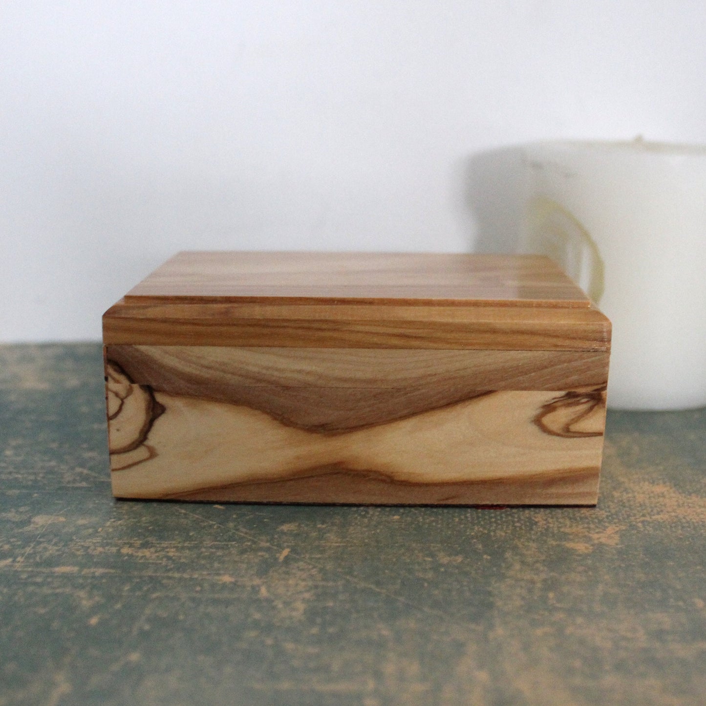 Small Olive Wood Jewelry Box, Handmade Jewelry Box, Wooden Gift Box Hand carved in The Holy Land Jerusalem, Wedding Gift, Housewarming Gift