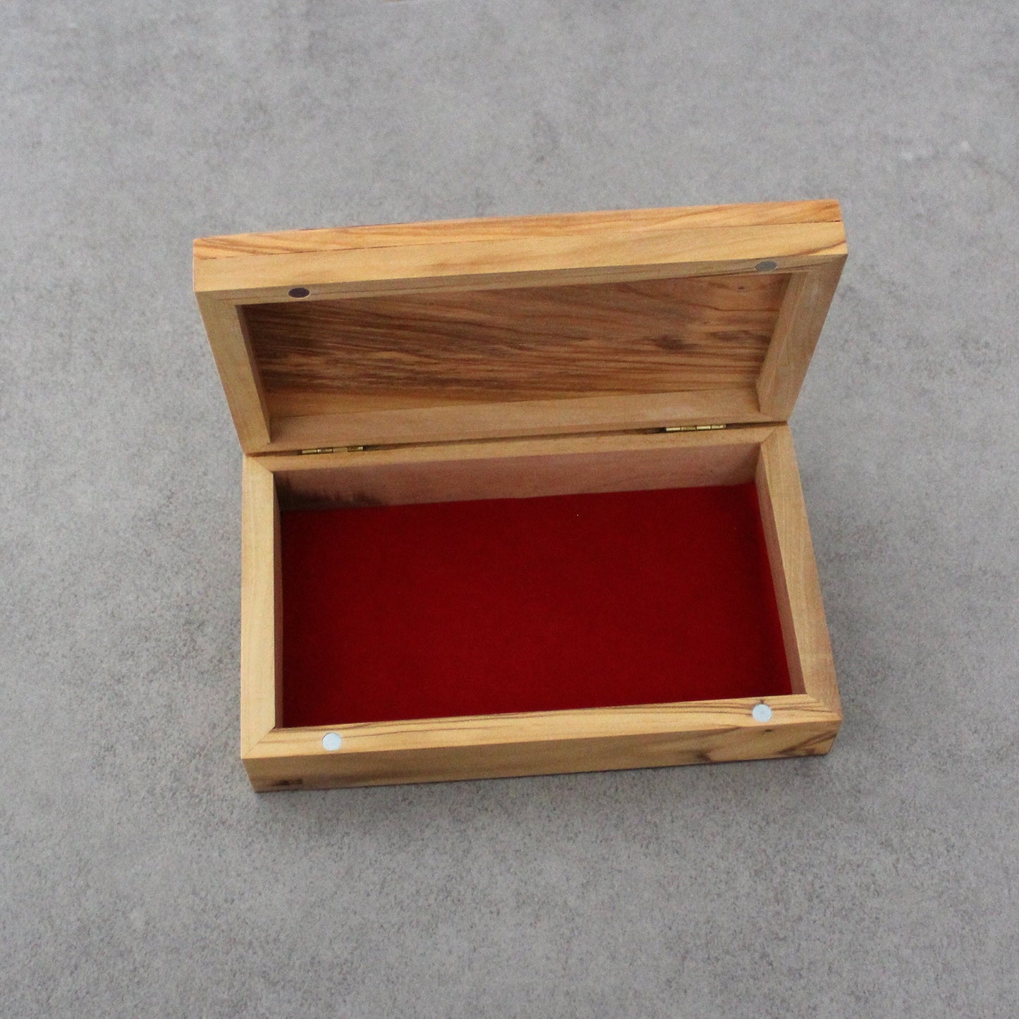 Large Olive Wood Jewelry Box, Handmade Jewelry Box, Wooden Gift Box Hand carved in The Holy Land Jerusalem, Wedding Gift, Housewarming Gift